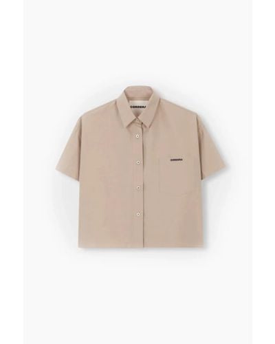 Cordera Cropped Shirt Toasted - Natural