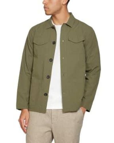 Oliver Spencer Hockney camisa chaqueta ver - Verde