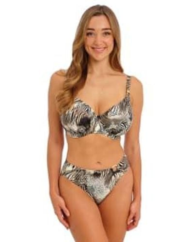 Fantasie Seraya Sands Mid Rise Bikini Brief Large - Brown