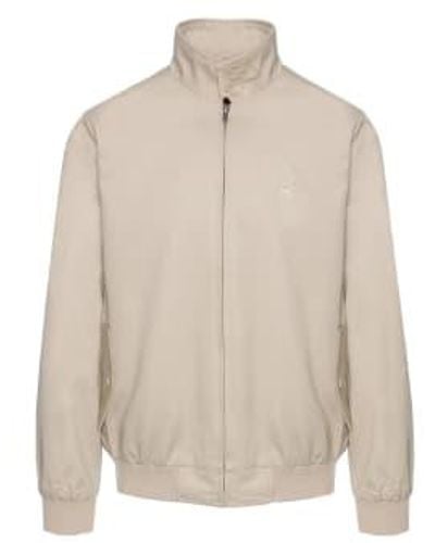 Merc London Harrington Cotton Jacket Beige 3xl - Natural