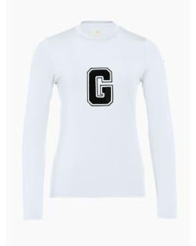 Goldbergh Super g langarm-t-shirt in weiß