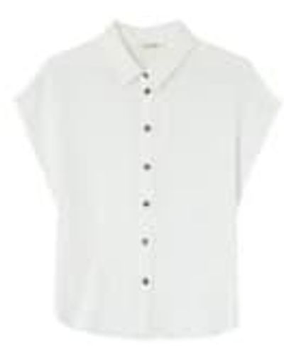 Grace & Mila Metisse Cotton Shirt - White