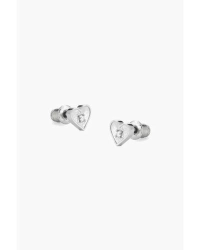 Tutti & Co Ea598s Loyalty Earrings - White