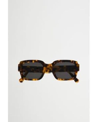 Monokel Apollo Havana Sunglasses Solid Lens Os - Black