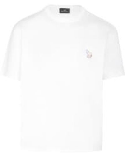 Paul Smith Zebra Outline T-shirt Col: 01 , Size: Xl Xl - White