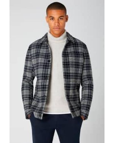 Remus Uomo Smith Shirt Jacket Double Extra Large - Gray