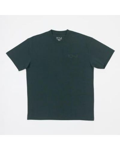 POLAR SKATE T-shirt logo trait en vert