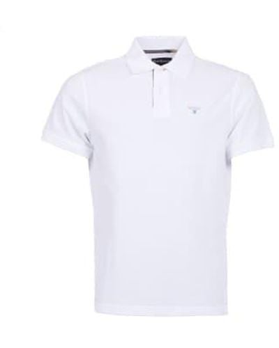 Barbour Tartan pique polo shirt dress - Blanco