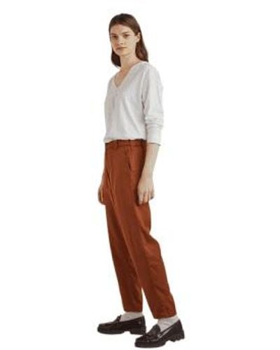 Yerse Guillem Trousers In Whisky From - Marrone