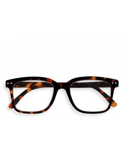 Izipizi L Reading Glasses Tortoise +2.5 - Black
