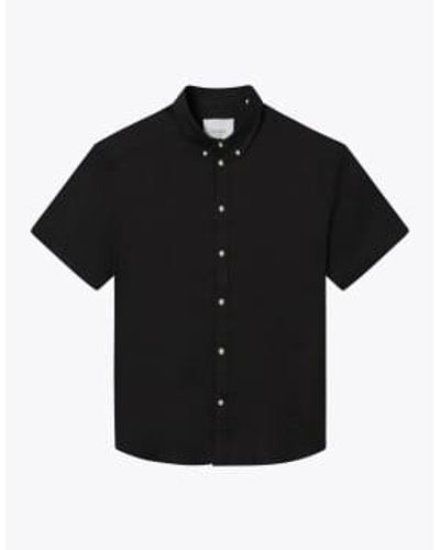 Les Deux Camisa kris linen ss - Negro