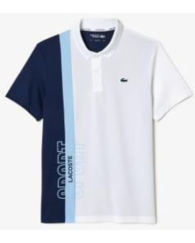 Lacoste Mens Regular Fit Recycled Knit Tennis Polo Shirt - Blu