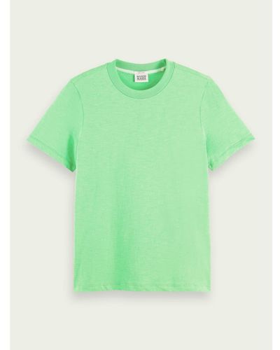 Scotch & Soda Scotch And Soda T Shirt Bright Parakeet - Verde