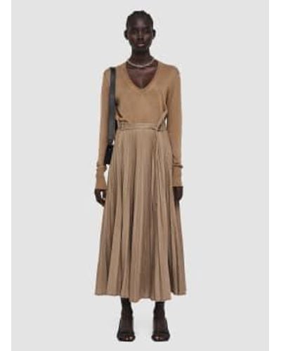 JOSEPH Linen Cotton Siddons Skirt 38 / Ivory Female - Natural