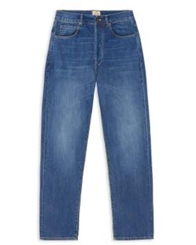 Burrows and Hare Regular Jeans Stone Wash 30 - Blue