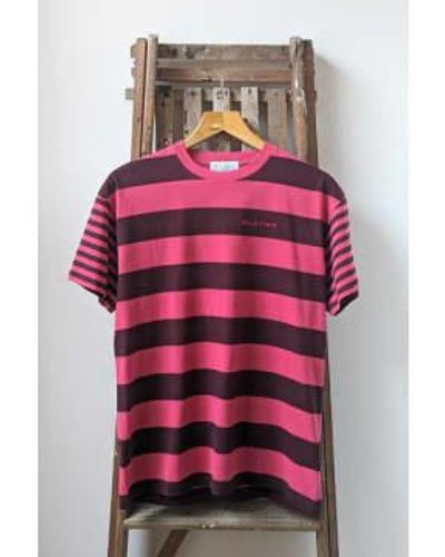 Bella Freud Raspberry Striped T-Shirt - Pink