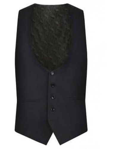 Torre Shawl Collar Dinner Suit Waistcoat Charcoal Black - Nero