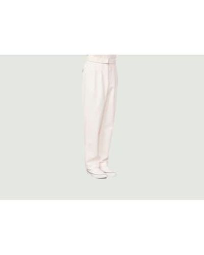 Officine Generale Luigi Organic Cotton Twill Chino Trousers 46 - White