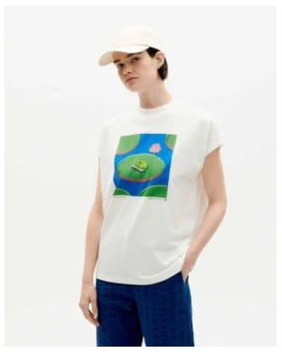 Thinking Mu Volta T-shirt Frog - Blue