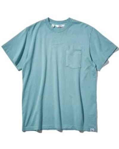 Battenwear T-shirt poche s / s bleu clair