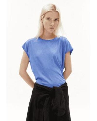 ARMEDANGELS Oneliaa T-shirt Bloom Xs - Blue