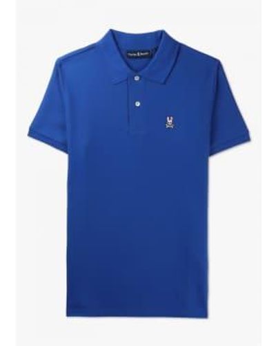 Psycho Bunny S Classic Pique Polo Shirt - Blue