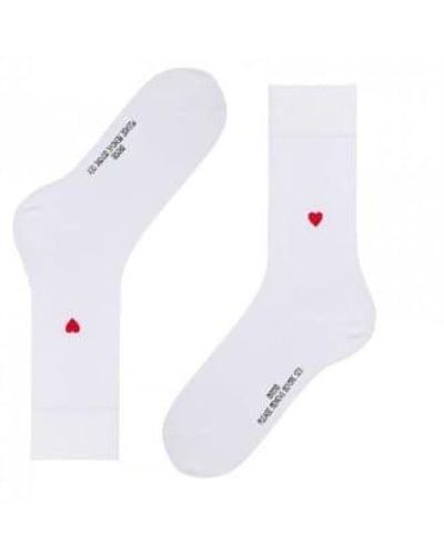 Brosbi The Icon Socks Heart 40-46 - White
