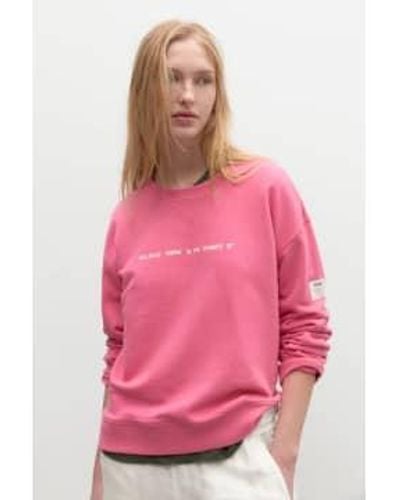 Ecoalf Cagliari Sweatshirt Gardenia Xs - Pink