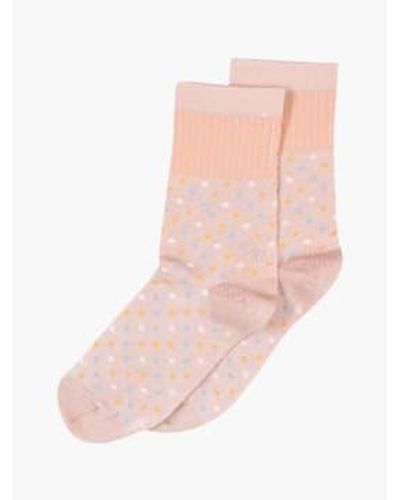 mpDenmark Harmony Ankle Socks Peach 40-42 - Pink