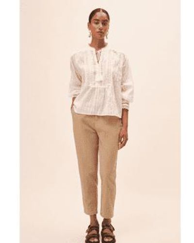 Suncoo Woven Blouse Leony From T2 - Natural