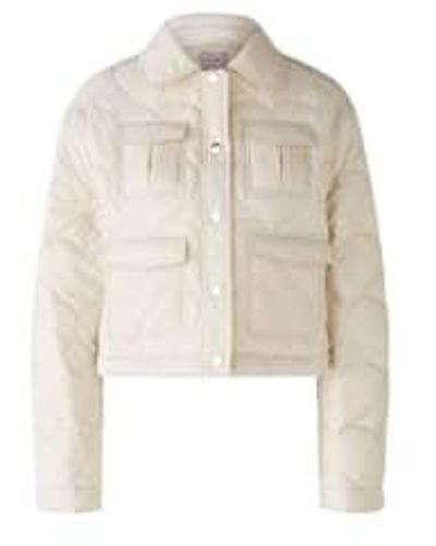 Ouí Quilted Jacket Light Stone Uk 10 - Natural