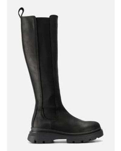 BRGN Slim High Boots - Nero