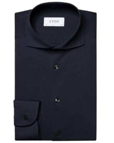 Eton Four Way Stretch Slim Fit Shirt 2 - Blu
