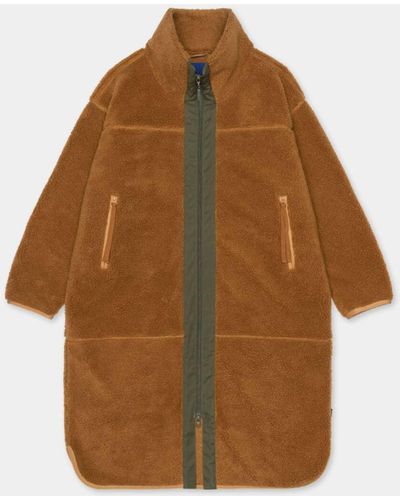 SELFHOOD Light Brown Teddy Coat