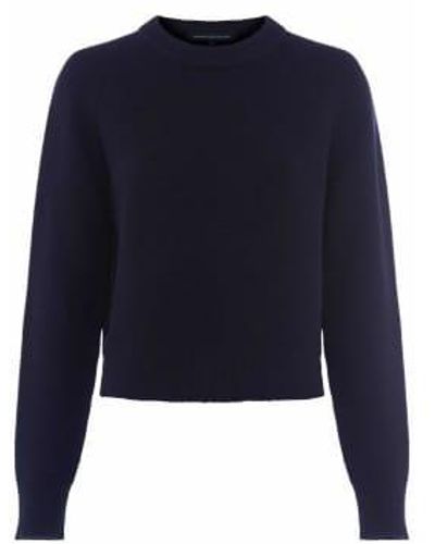 French Connection Lilly Mozart Crew Teck Jumper - Azul