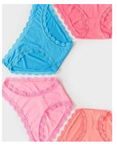 Stripe & Stare Brights knicker box - Pink