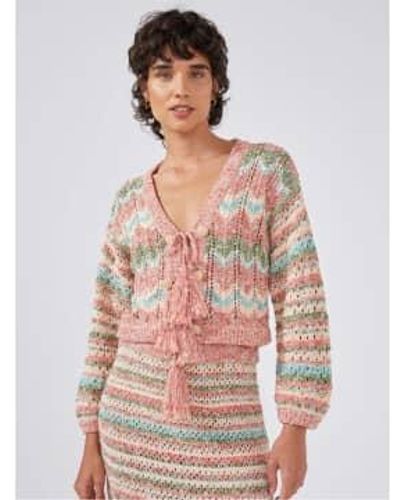 Hayley Menzies Andes Boucle Cardigan M - Multicolor