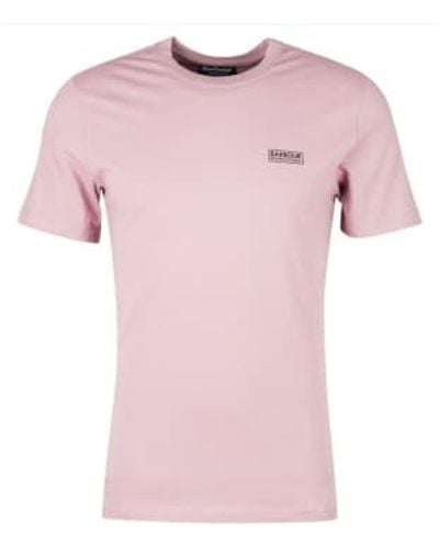 Barbour Camiseta logotipo pequeño - Rosa