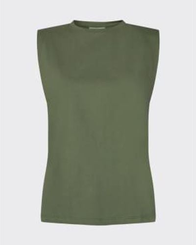 Minimum Camiseta sin mangas Imma, clavo cuatro hojas - Verde