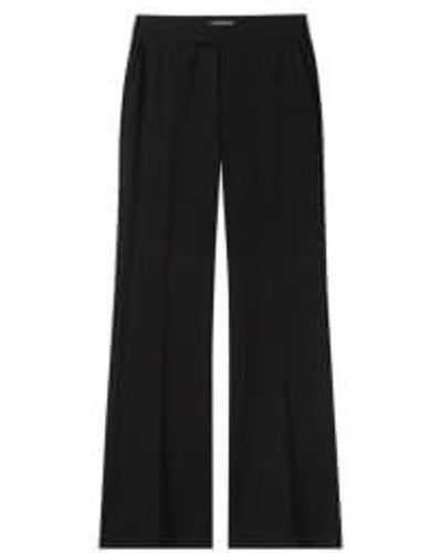 Luisa Cerano Long Straight Leg Pull Up Trousers Size: 10, Col: 10 - Black