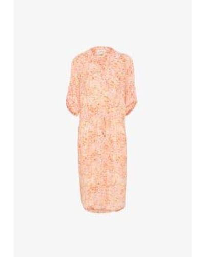 Soaked In Luxury Slzaya Dress Dizzy Print Xs - Pink