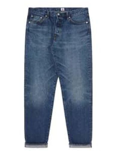 Edwin Regular tapered jeans l32 dark used - Azul