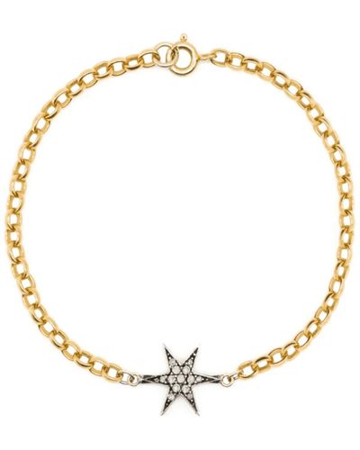 Kirstie Le Marque Bracelet d'étoile cosmic diamond plaqué or - Métallisé