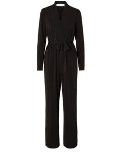 SELECTED Robin jumpsuit - Negro