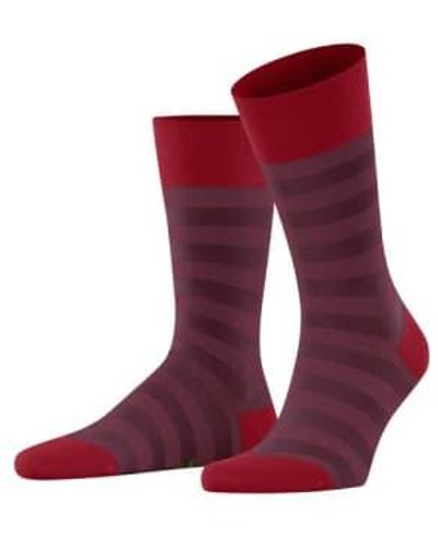 FALKE Passion Sensitive Mapped Line Socks - Rosso