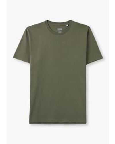 COLORFUL STANDARD S Classic Organic T-shirt Dusty Olive S - Green