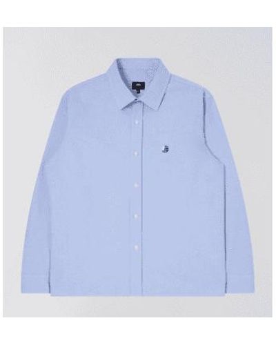 Edwin Bix Ox Oxford Shirt Ls M - Blue