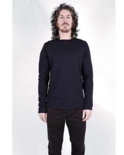 Hannes Roether Boiled Sweatshirt Navy - Blu
