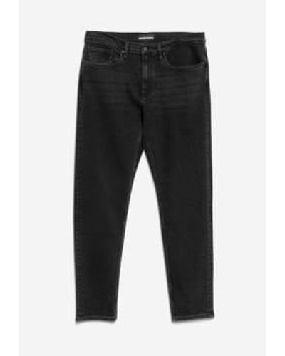 ARMEDANGELS Aarjo Washed Authentic Regular Fit Jeans - Nero