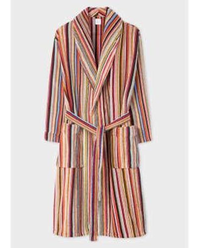 Paul Smith Multi Mens Stripe Dressing Gown - Multicolore